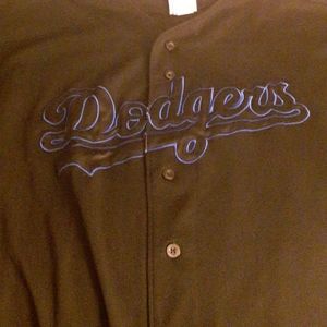 A Los Angels Dodgers button down shirt